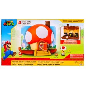 Nintendo Super Mario Deluxe Toad House Playset NEW